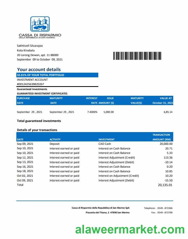 San Marino Cassa di Risparmio excel pdf